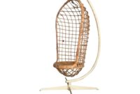 Hanging rattan pod chair for indoor use