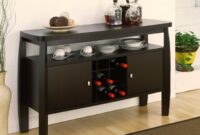 Sideboard with wine glass holder furniture