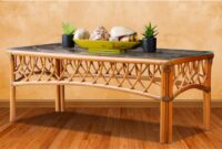 COFFEE TABLES — Spice Islands Wicker Wicker coffee table for natural vibe