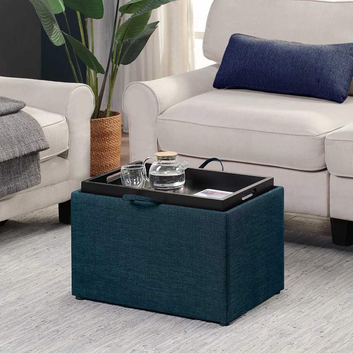 Premium AI Image | Ottoman with hidden storage compartment