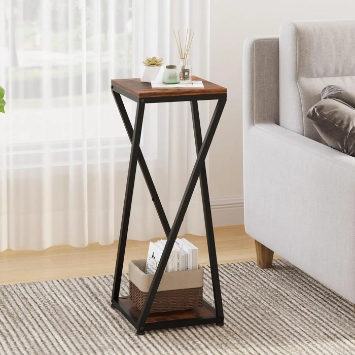 Multi-level corner plant stand for living room
