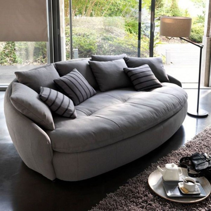 Low swivel sofa chair for cozy seating