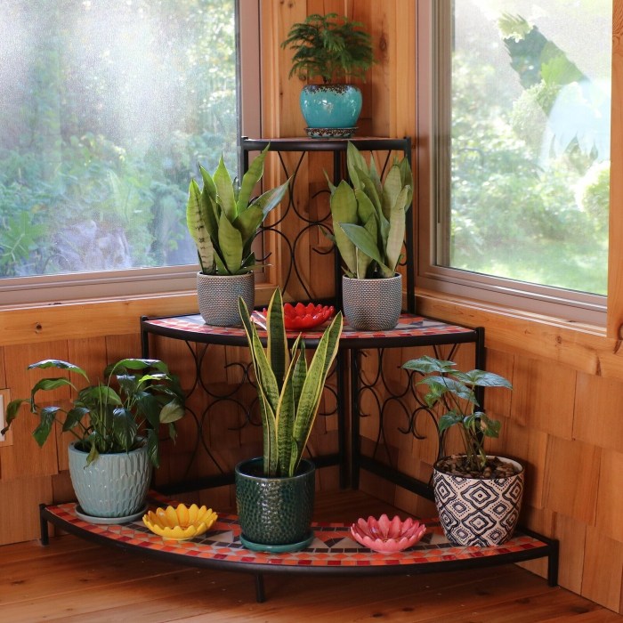 Tall Corner Plant Stand Build Plans - Houseful of Handmade