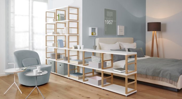 Room Divider Shelves | Room Partition With Shelves THE BENJAMIN ...