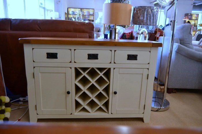 Sideboard with wine glass holder furniture